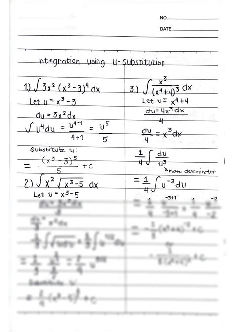 Integrate Using U Substitution 的图像结果