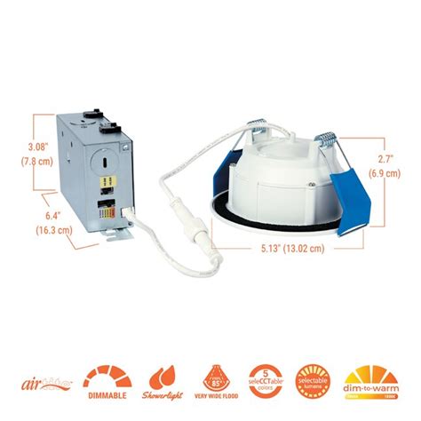 HALO RA Series White 4-in 600-Lumen Switchable White Round Dimmable LED ...