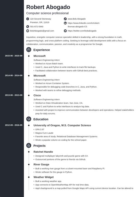 Resume of Computer Science 的图像结果