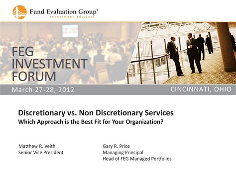 Discretionary vs Non Discretionary.pdf - Fund Evaluation Group, LLC