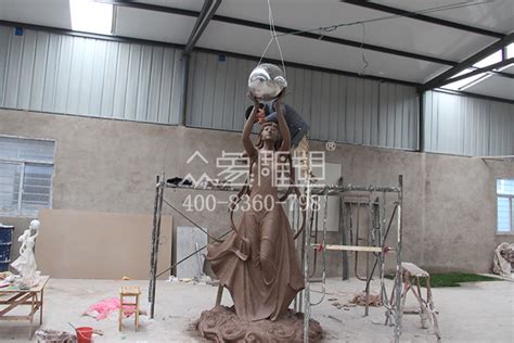 蚌埠总高20米珍珠玉女雕塑现雏形_油画雕塑_新浪收藏_新浪网