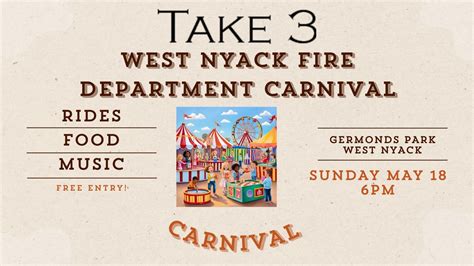 Take 3 at West Nyack Fire Dept Carnival, Germonds Park, West Nyack, 18 ...