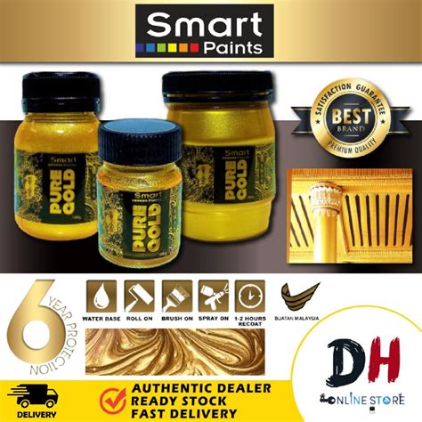 SMART 24K PURE GOLD PAINT PREMIUM QUALITY(30gm,100gm,300gm) | Shopee Malaysia