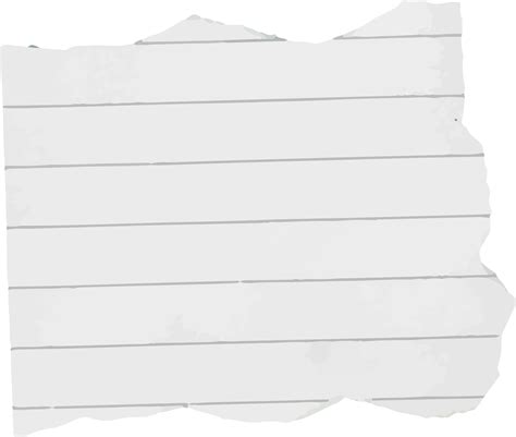 Ripped Notebook Paper Png