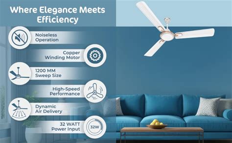 Buy Polycab Zoomer Prime 1200mm 5-Star BLDC, Remote Ceiling fan for ...