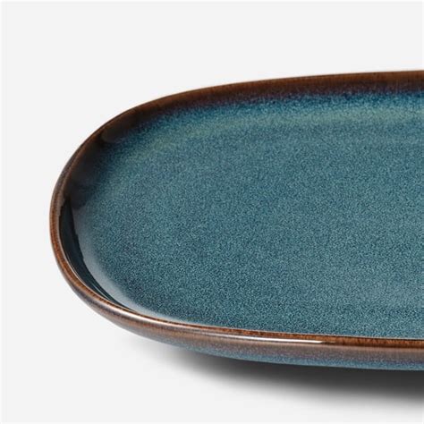 GLADELIG plate, blue, 31x19 cm (12x7 ½") - IKEA