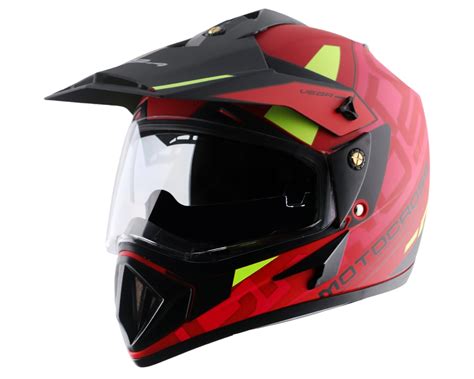 Vega Off Road Motocross Full Face Riding Helmet with Matte Shell ...