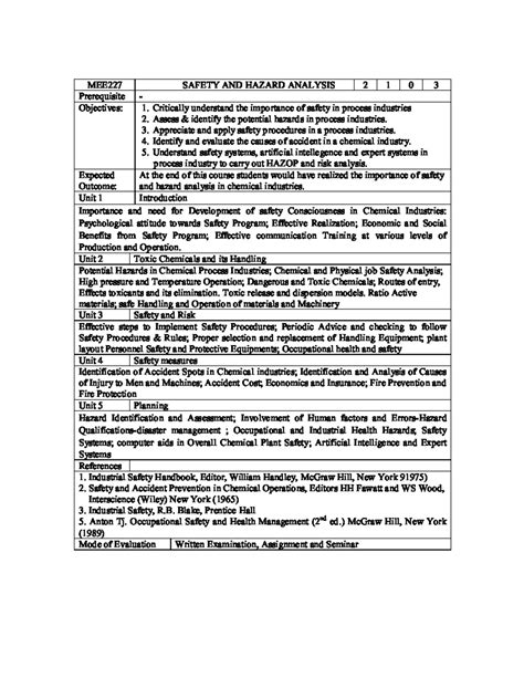 VIT University B. Tech. Mechanical Engineering program syllabus - - Studocu