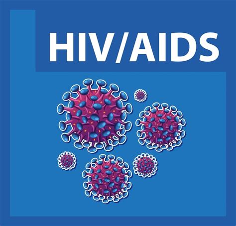 Closeup of hivaids virus under microscope | Premium Vector