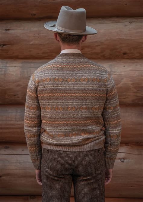 Stonybreck Lambswool Fair Isle Sweater - Burnt Oranges – Thomas ...