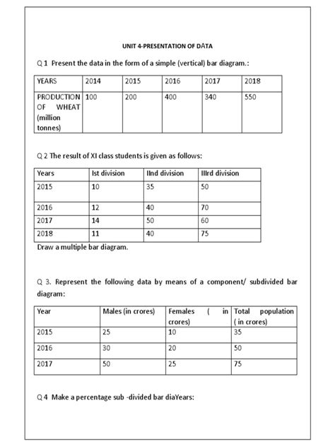 Image result for Methods of Presenting Data Processing Skills Worksheet