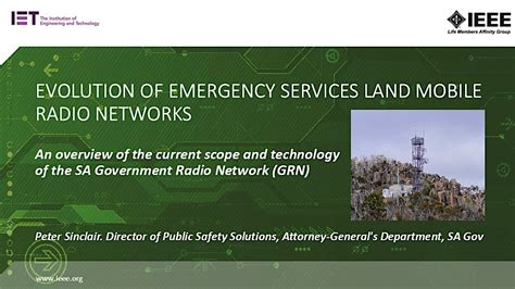 Evolution of Emergency Services Land Mobile Radio Networks, Engineers ...