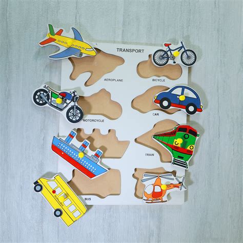 Channapatna Wooden Puzzle Toys - Vehicles | Wooden toys | Children’s ...