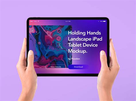 Ipad Mini Hand Psd