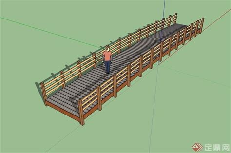 木桥详细完整设计su模型