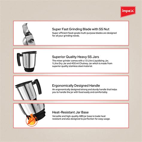 Impex Mixer Grinder (Grind Q 800 Pro ) — Impex Webstore
