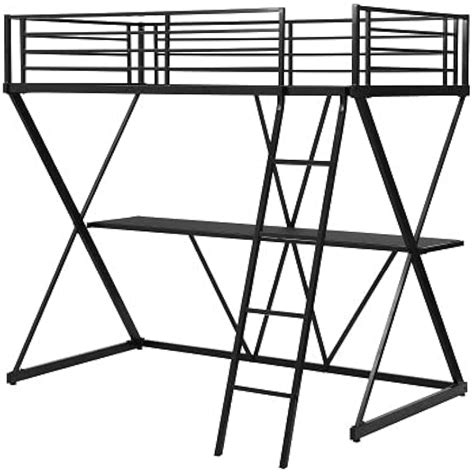 Hf-Choous STP-Y Steel Double Loft Bed with Desk, Loft Bed with India | Ubuy