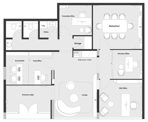 OFFICE 120 m2 on Behance | Office layout plan, Private office interior ...