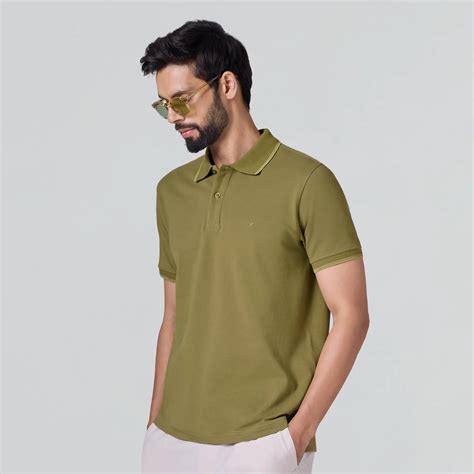 Accent Cotton Polo T-shirt - Olive Green – XYXX Apparels