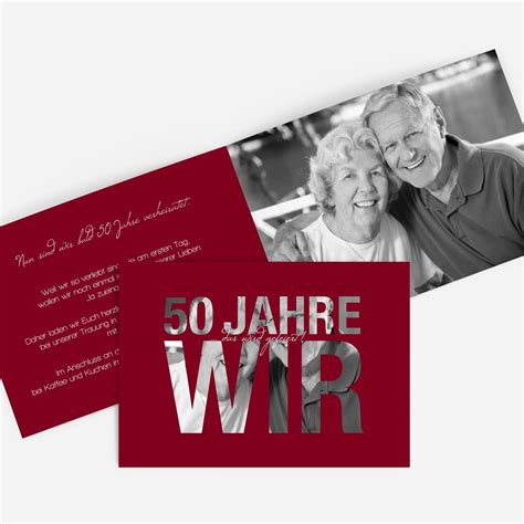 Einladung Goldene Hochzeit