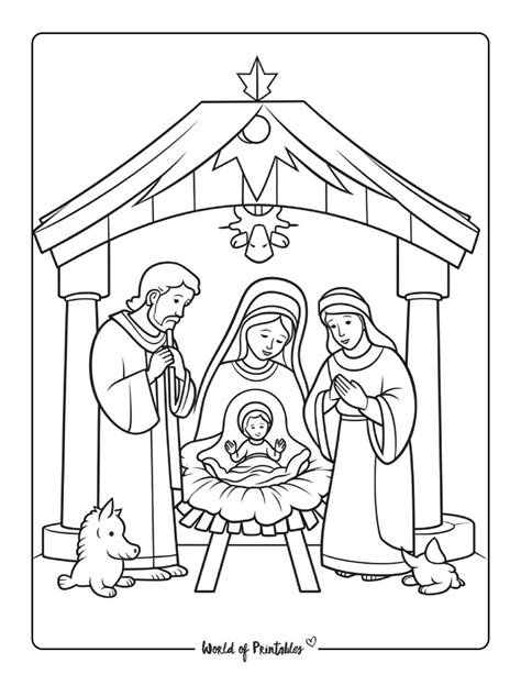 Nativity Coloring Pages - World of Printables