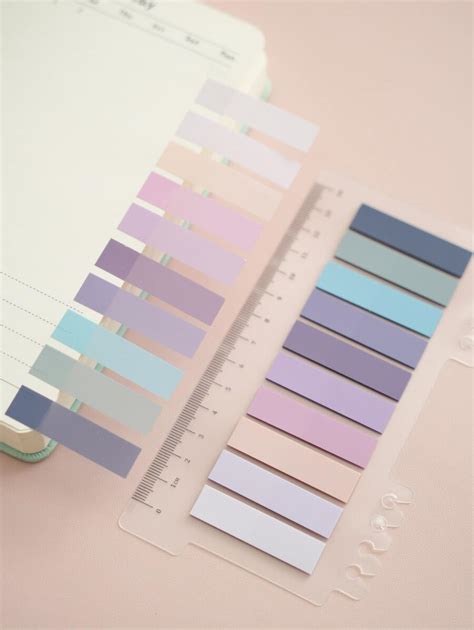 1pc Morandi Semi-Transparent Pet Memo Pad, Writable Sticky Notes Back ...