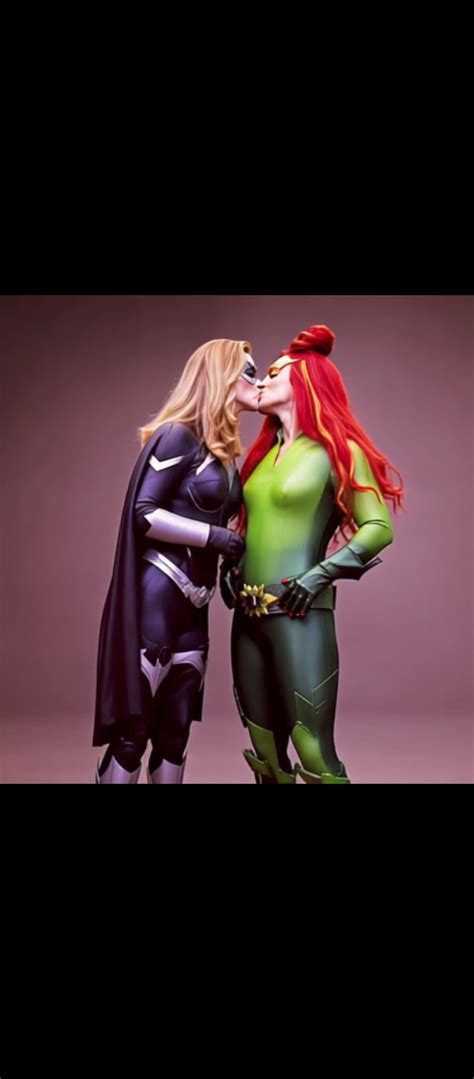 Batgirl and Poison Ivy kiss 6 by Silver041894 on DeviantArt