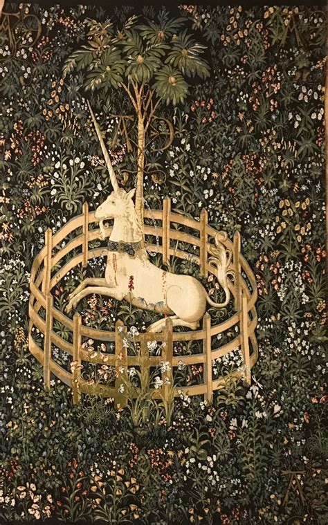 Unicorn Tapestry Unicorn in Captivity Tapestry Wall Hanging Woven ...