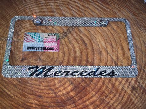 Pink Crystal Car License Plate Frame at Rafaela Woodruff blog