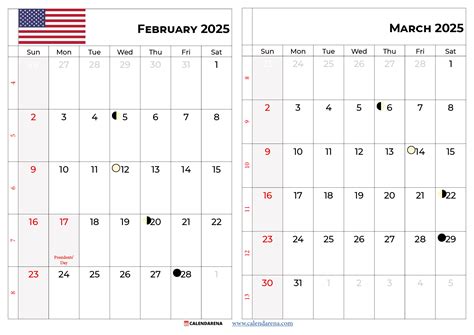 February 2025 Calendar With Holidays