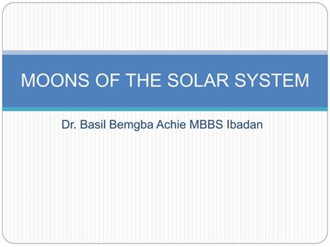 Image result for Solar System Moons Overview