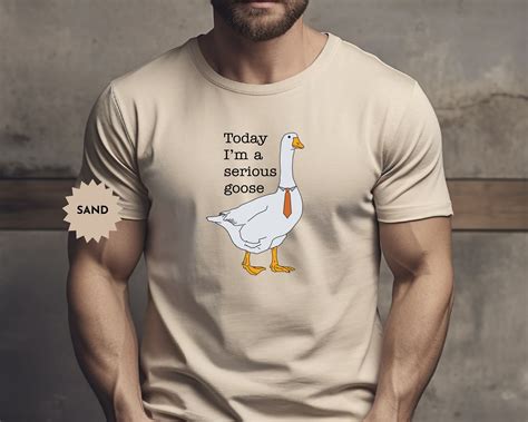 Today I'm A Serious Goose Shirt, Funny Silly Shirt, Funny Goose T-shirt ...