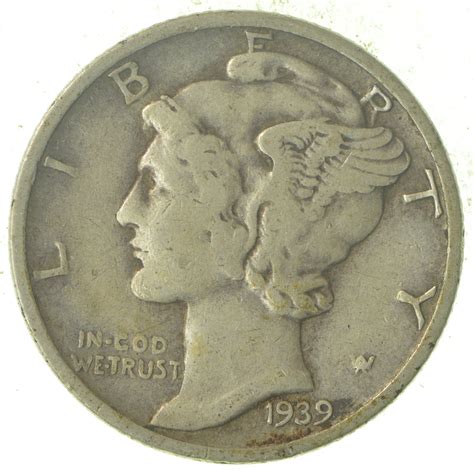 Over 70 Years Old United States Mercury Head Dime - 1939 | Property Room