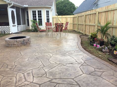 Affordable Pressed Concrete Patio Cost - Patio Designs