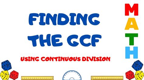 Finding GCF Using Continuous Division 的图像结果