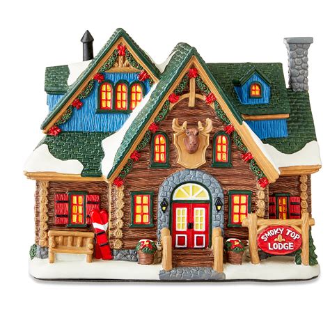 Lighted Christmas Houses Village