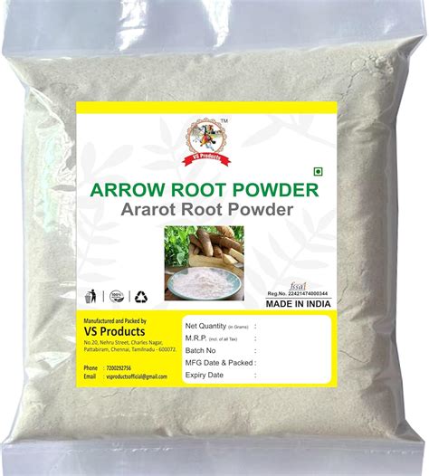 VS Products Arrow Root Powder,(550grams) Araru Root Powder, Kooya Root ...