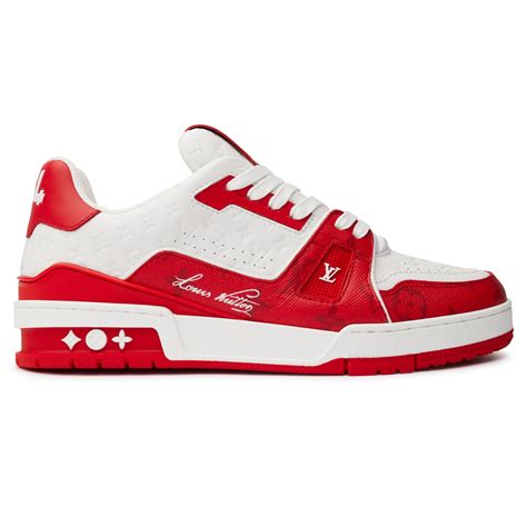 Louis Vuitton LV Trainer '54' White Red Sneaker | Crepslocker