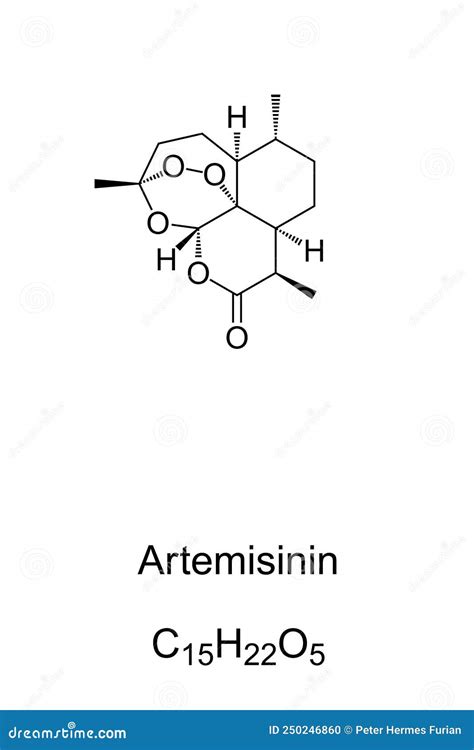 Sweet Wormwood, Artemisia Annua, Herb Circle, And Artemisinin Formula ...
