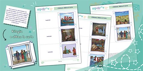 Odissea: Carte da abbinare (teacher made) - Twinkl