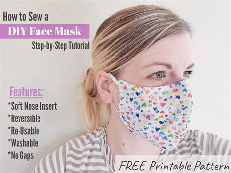 Image result for Face Mask Pattern Tutorial