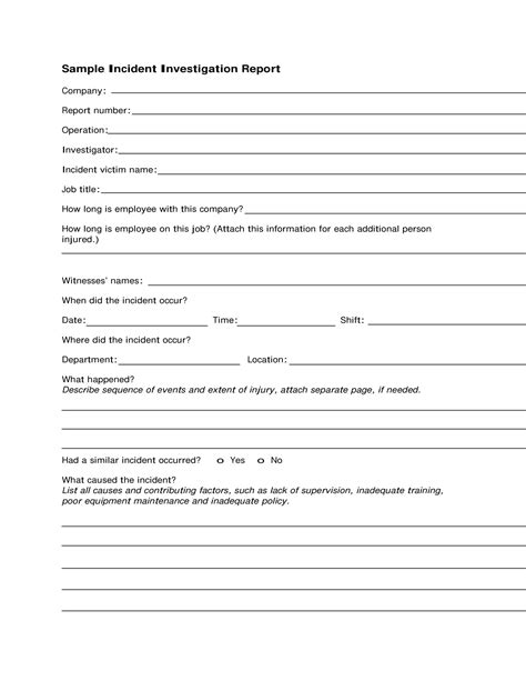 15+ Incident Report Writing Examples to Download