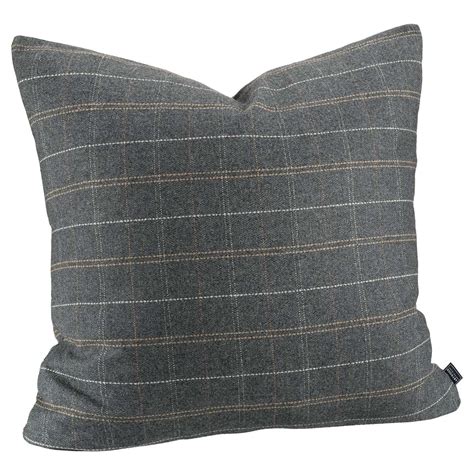 Edinburgh Graphite Square Cushion - Cushions | Refined Living