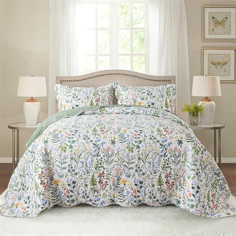 Amazon.com: HoneiLife Queen Quilt Bedding Set - 3 Pieces Microfiber ...