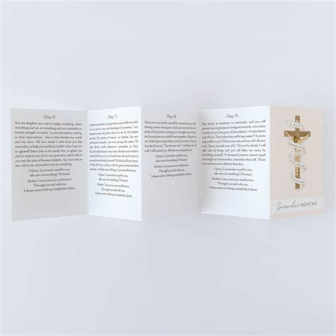 Surrender Novena Prayer Card | Beige – Novena Cards