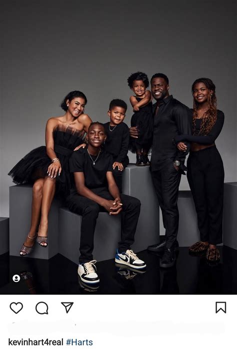Comedian, Kevin Hart shares lovely family photo