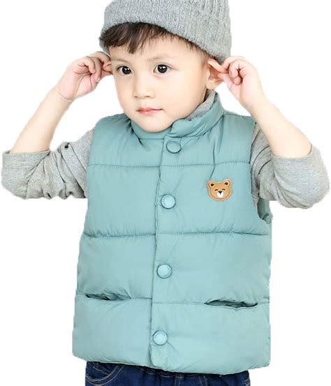 LANBAOSI Boy Puffer Vest Toddler Winter Down Vest Lightweight ...