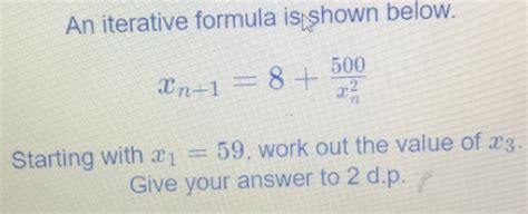 Image result for How to Work Out an Iterative Formula