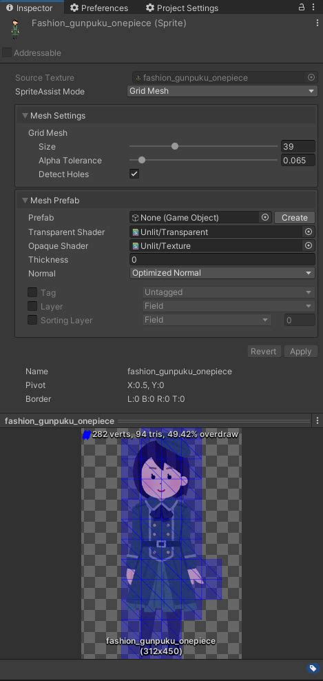 Image result for Unity Sprite Mesh Type