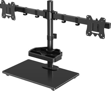 Amazon.com: MOUNTUP Dual Monitor Stand, Free Standing Monitor Desk ...